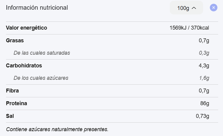 Proteína Iso Pro 1kg Quamtrax - Imagen 3