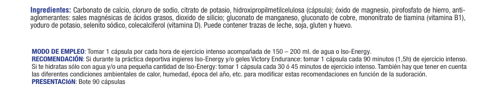 SALT 90 CAPS VICTOTY ENDURANCE - Imagen 4