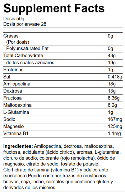 FUEL DRINK 1,4KG QUAMTRAX - Imagen 2