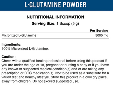 GLUTAMINA POWDER 500 GR NEUTRO APPLIED NUTRITION - Imagen 2