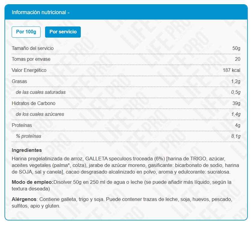 Life Pro Fit Food Tasty Rice Choco Monky 1kg - Imagen 2