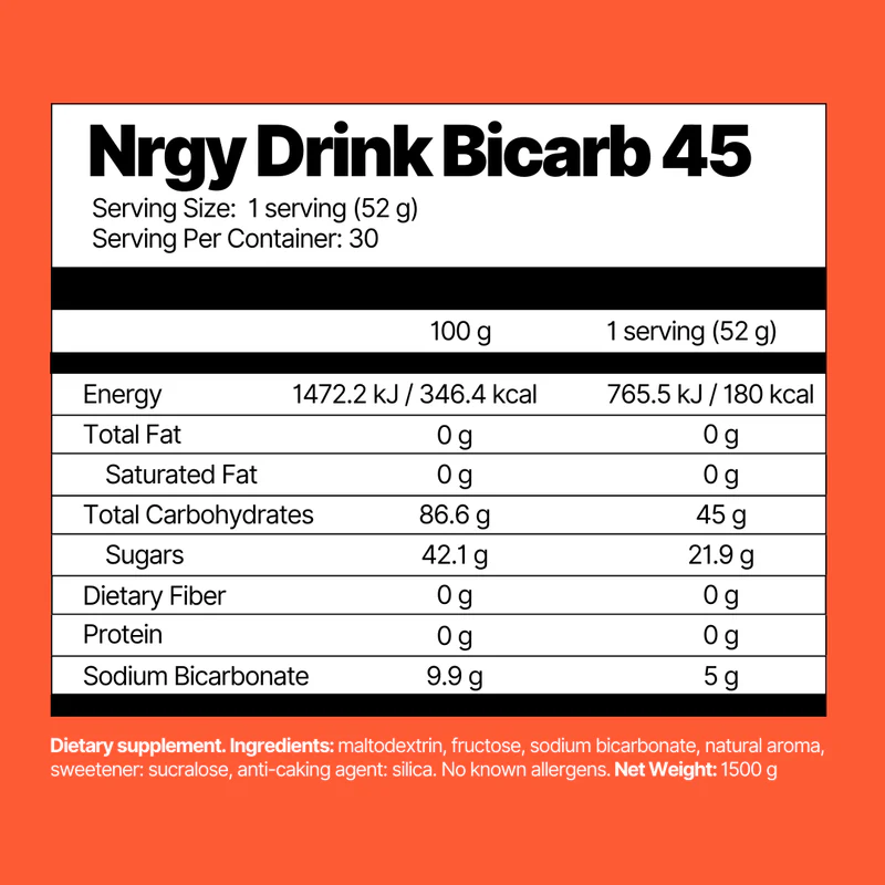Nrgy Drink Bicarb 45 4ENDURANCE - Imagen 2