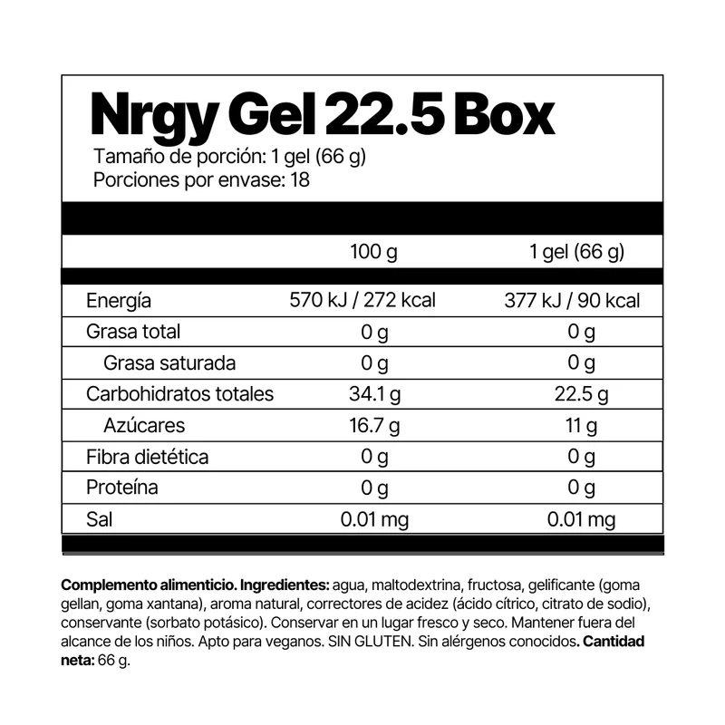Nrgy Gel 22.5 4Endurance - Imagen 2