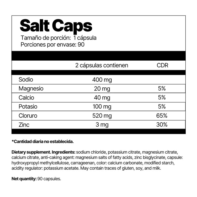 Salt Caps 90caps 4Endurance - Imagen 2