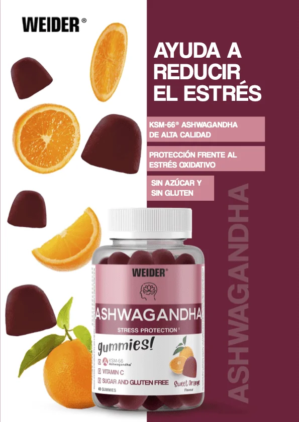 Ashwagandha KSM-66 40gummies Weider - Imagen 3