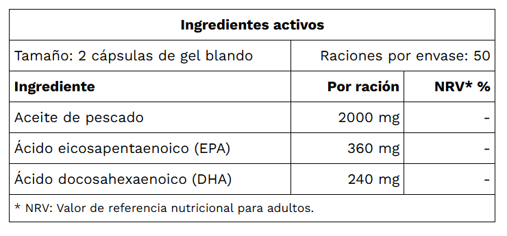 Omega 3 100perlas PureGold - Imagen 2