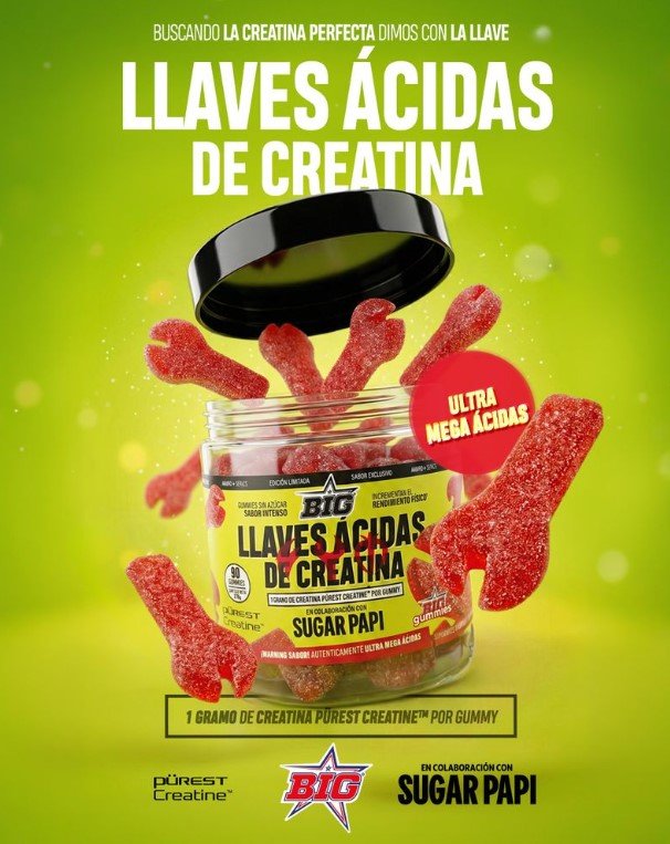 Llaves Acidas de Creatina 90 Gum Big - Imagen 4