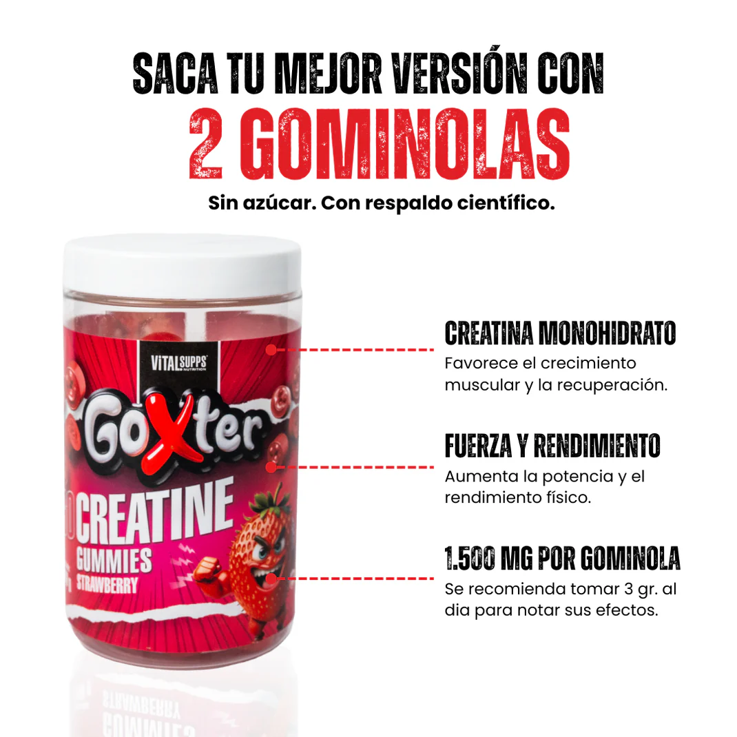 Gominolas de Creatina 60Gum Goxter - Imagen 4