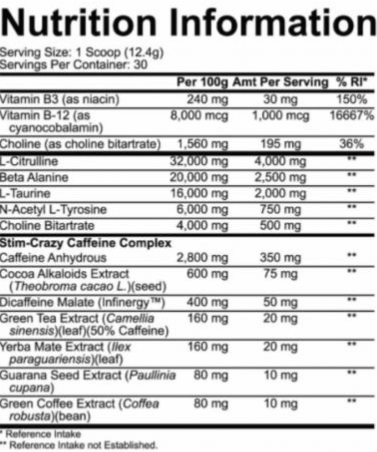 5150 Pre-workout 375gr Rich Piana - Imagen 2