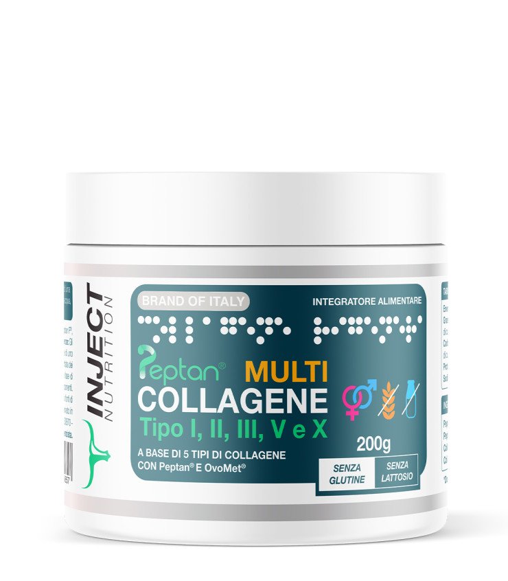 Multicolágeno Tipo I, II, III, V y X (200g) Inject Nutrition